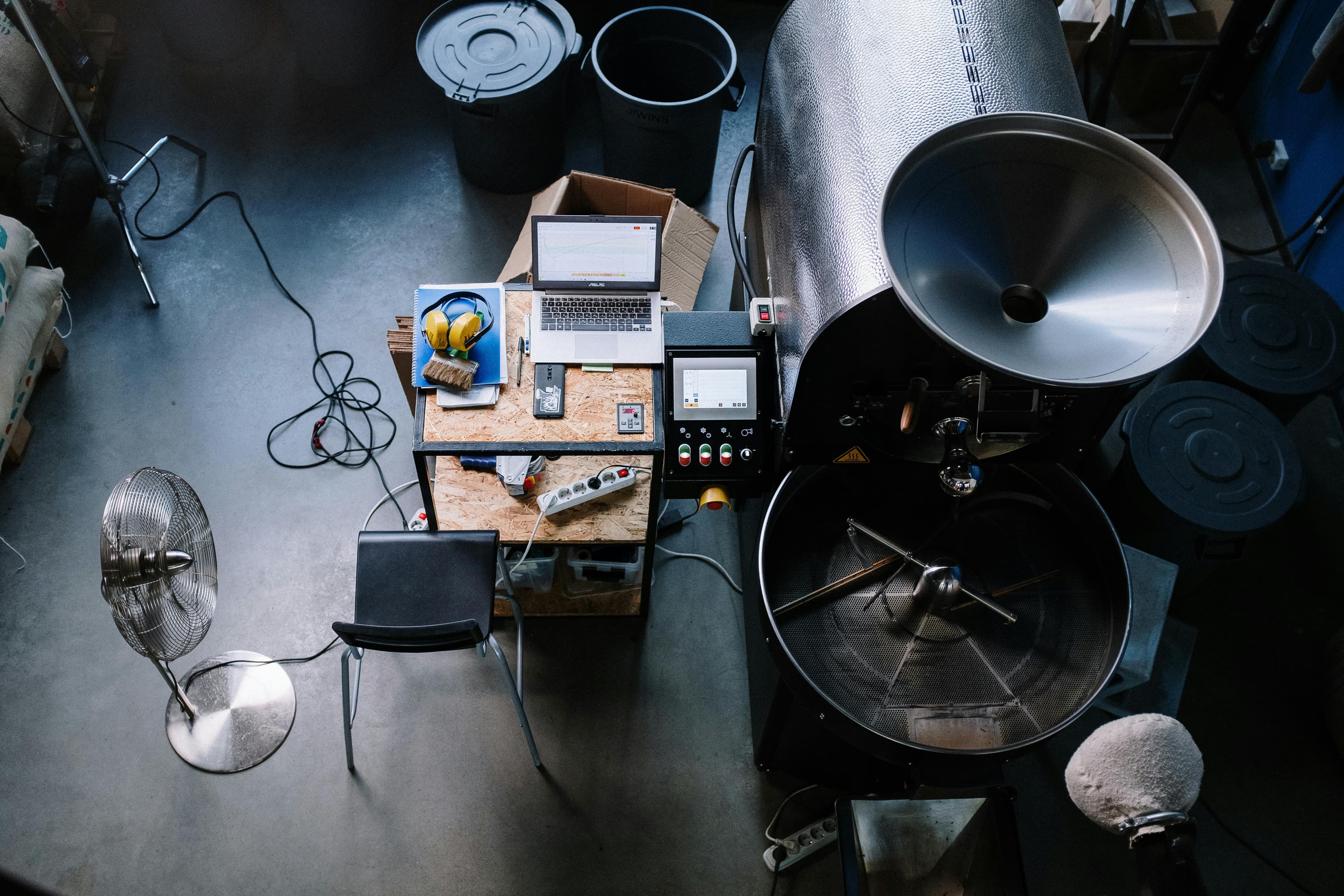 background image roasting setup